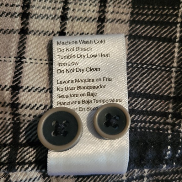 Jachs Men's Brawny Flannel Shirt Black, Cream and Grey XXL - Picture 6 of 7